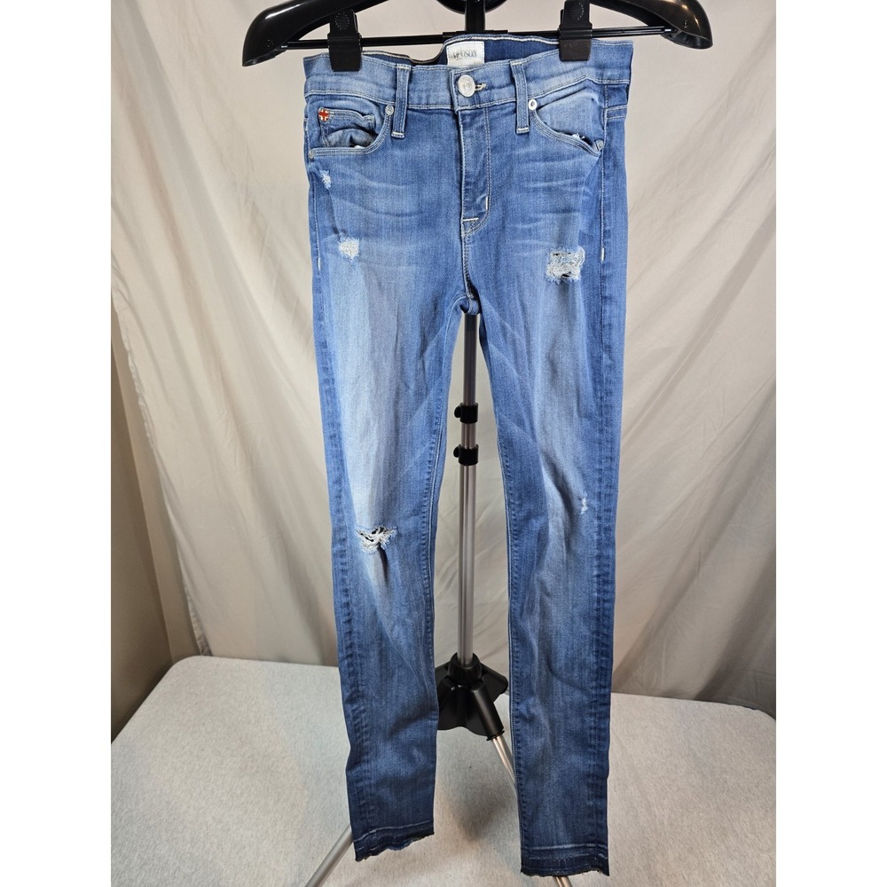 HUDSON Jeans Women's Size 26 Blue Denim Ginny Straight Crop Stretch Made in USA